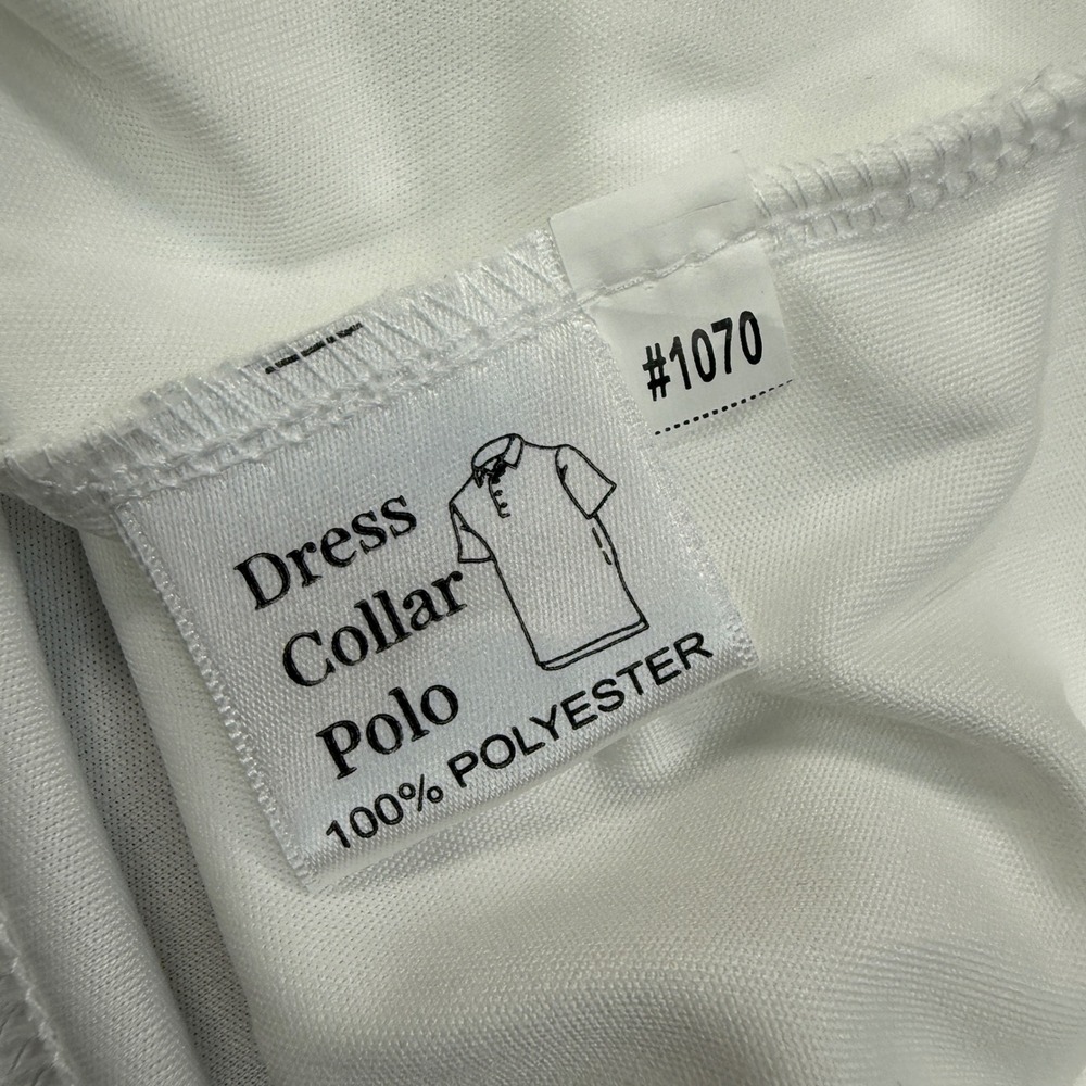 Collars & Co Mens Size XL Dress Collar Polo White Relaxed Fit Performance NWT - Picture 8 of 10